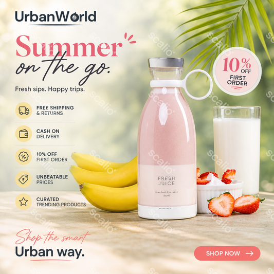 Electric Portable Mini Fruit Juicer Bottle