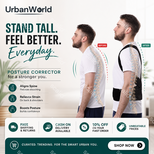 Breathable and Adjustable Posture Corrector Belt for Men and Women